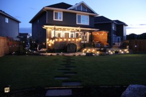 pergola string lights