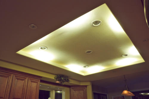 DEKOR™ LED Under Cabinet lights used as LED Cove Lighting