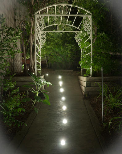 LED Landscape Lighting: DEKOR Dek Dots light, walkways, pathways, and patios