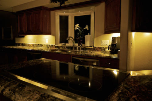 Dekor™ LED Under Cabinet Lights at night